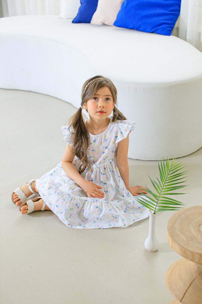 PUDDING - Korean Children Fashion - #Kfashion4kids - Embroidery Painting One-piece - 5