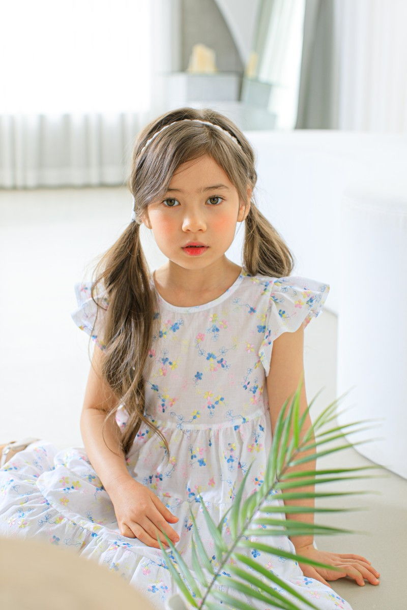 PUDDING - Korean Children Fashion - #Kfashion4kids - Embroidery Painting One-piece - 6