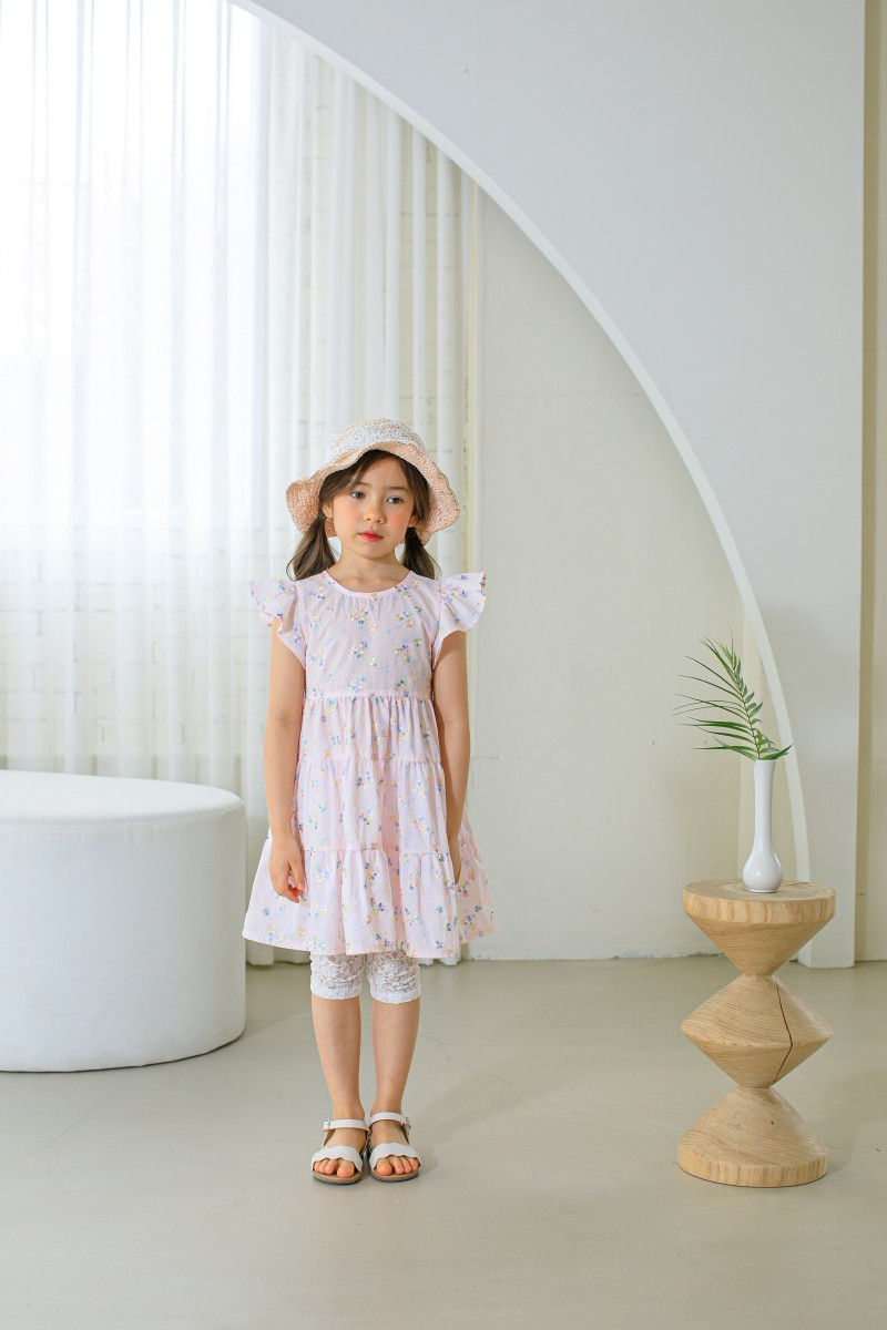 PUDDING - Korean Children Fashion - #Kfashion4kids - Embroidery Painting One-piece - 7