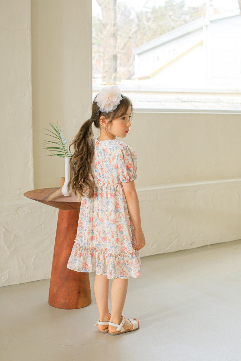 PUDDING - Korean Children Fashion - #Kfashion4kids - Chiffon One-piece - 10