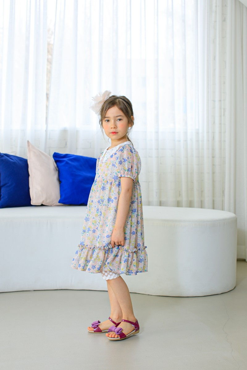 PUDDING - Korean Children Fashion - #Kfashion4kids - Chiffon One-piece - 3
