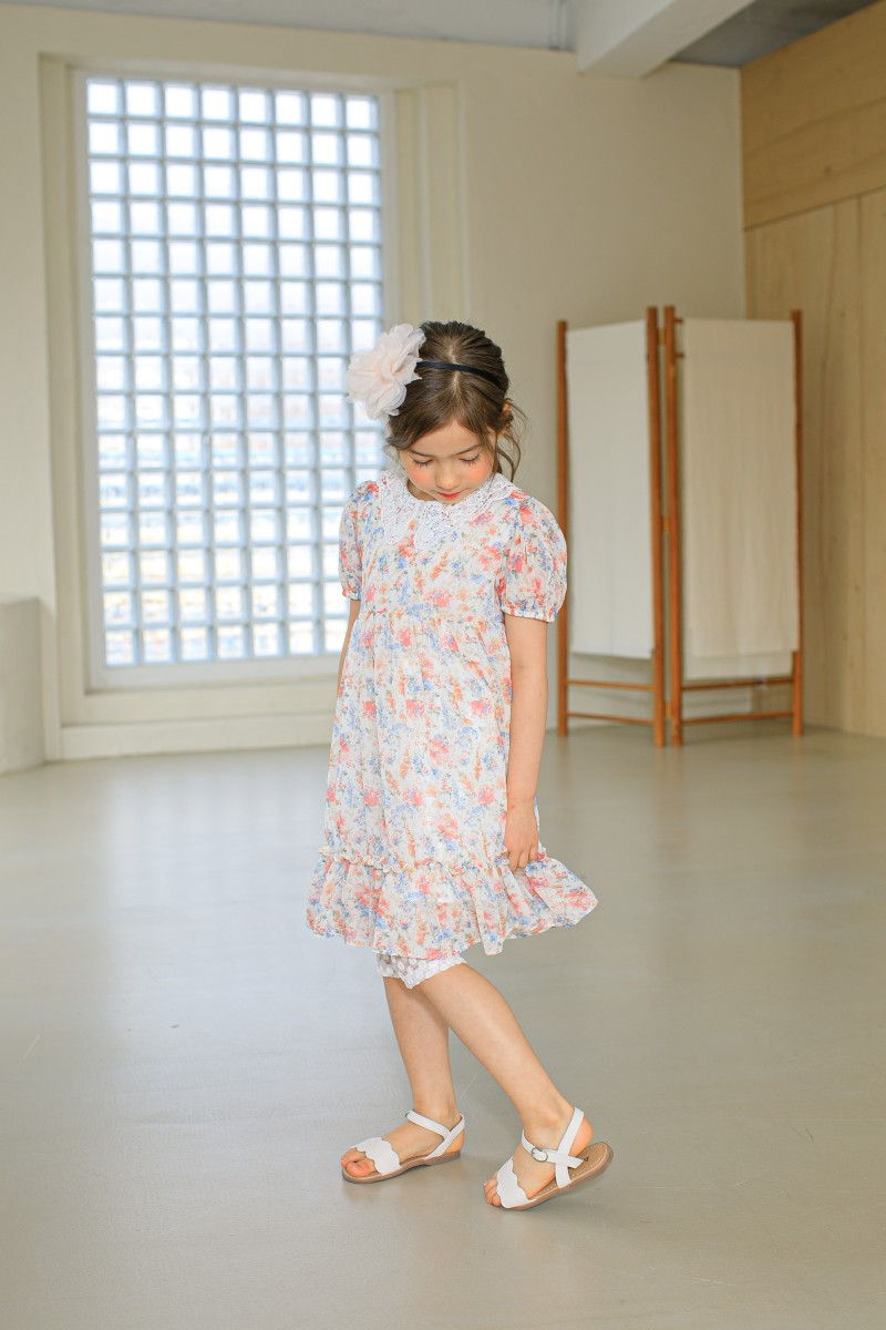 PUDDING - Korean Children Fashion - #Kfashion4kids - Chiffon One-piece - 8