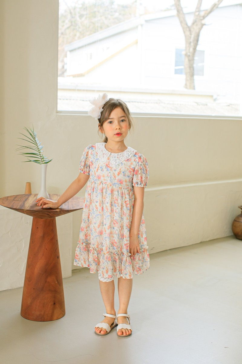 PUDDING - Korean Children Fashion - #Kfashion4kids - Chiffon One-piece - 9