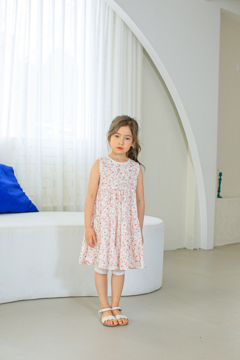 PUDDING - Korean Children Fashion - #Kfashion4kids - Sleeveless One-piece - 2