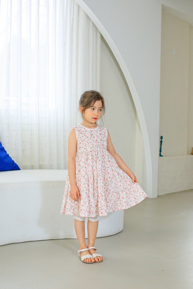 PUDDING - Korean Children Fashion - #Kfashion4kids - Sleeveless One-piece - 3