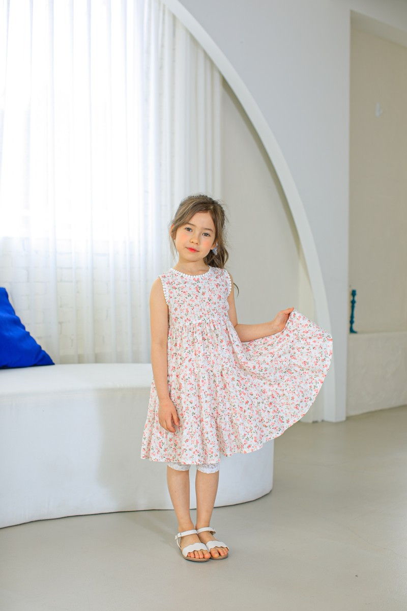 PUDDING - Korean Children Fashion - #Kfashion4kids - Sleeveless One-piece - 4