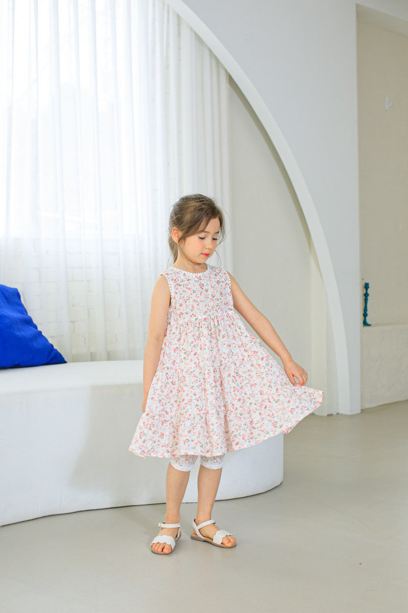PUDDING - Korean Children Fashion - #Kfashion4kids - Sleeveless One-piece - 5
