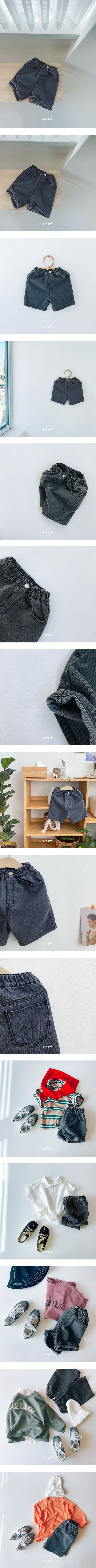 PUMPKIN - Korean Children Fashion - #Kfashion4kids - Falling in Love Denim Shorts