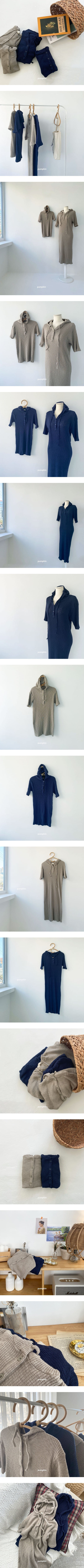PUMPKIN - Korean Children Fashion - #Kfashion4kids - Mom Rip Hoody One-piece