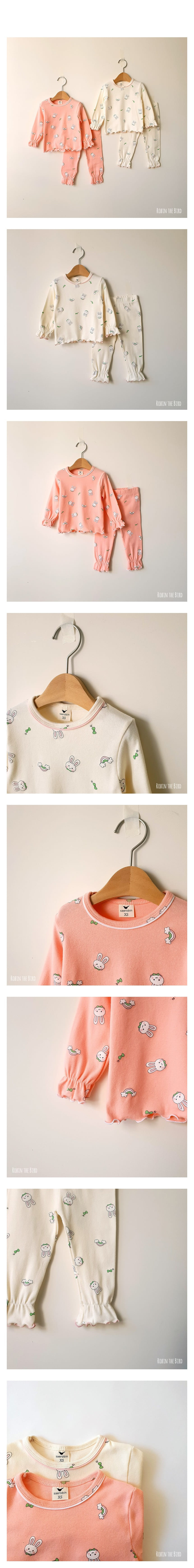 SAEROBIN - Korean Children Fashion - #Kfashion4kids - Rabbit Frill Pajamas