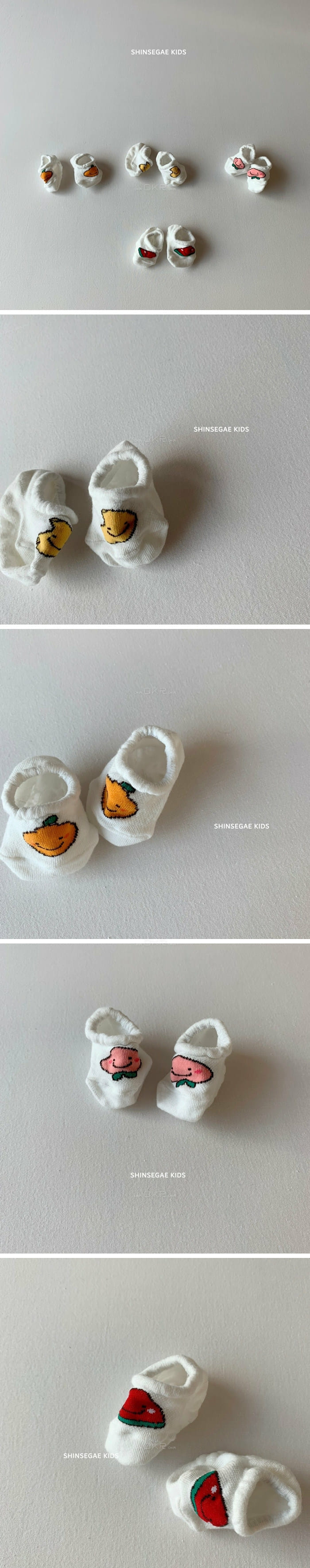 SHINSEAGE KIDS - Korean Children Fashion - #Kfashion4kids - Mesh Fruit Socks [set of 4]