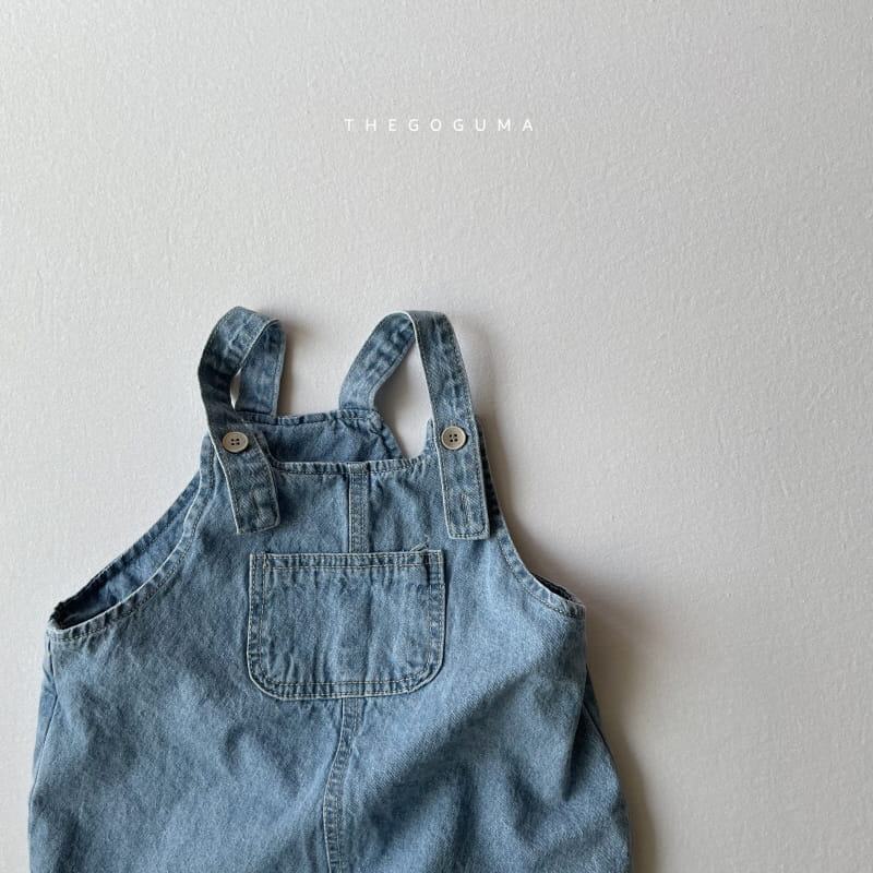 SHINSEAGE KIDS - Korean Children Fashion - #Kfashion4kids - Bang Bang Dungarees Denim Pants - 2
