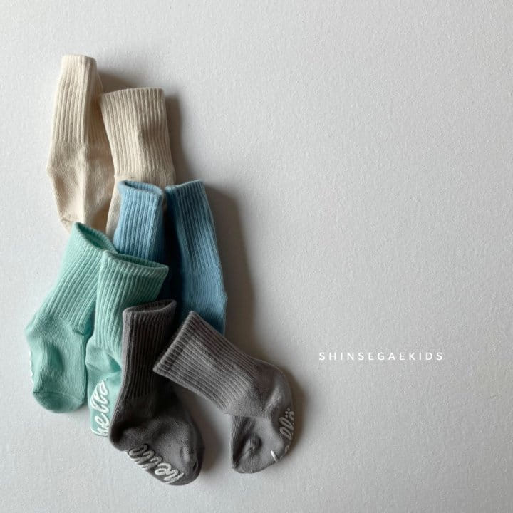 SHINSEAGE KIDS - Korean Children Fashion - #Kfashion4kids - Marshmallow Socks [set of 4] - 2
