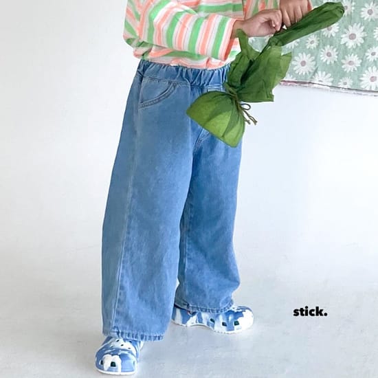 STICK - Korean Children Fashion - #Kfashion4kids - Namsan Denim Pants - 2