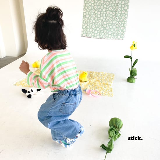 STICK - Korean Children Fashion - #Kfashion4kids - Namsan Denim Pants - 3