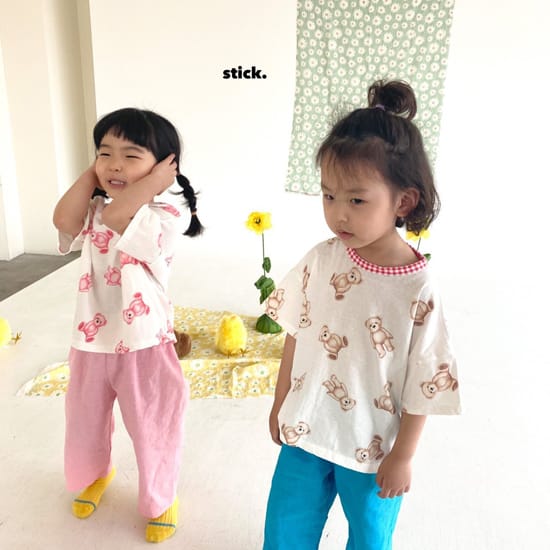 STICK - Korean Children Fashion - #Kfashion4kids - My Friend Washing Short Sleeve Tee - 2