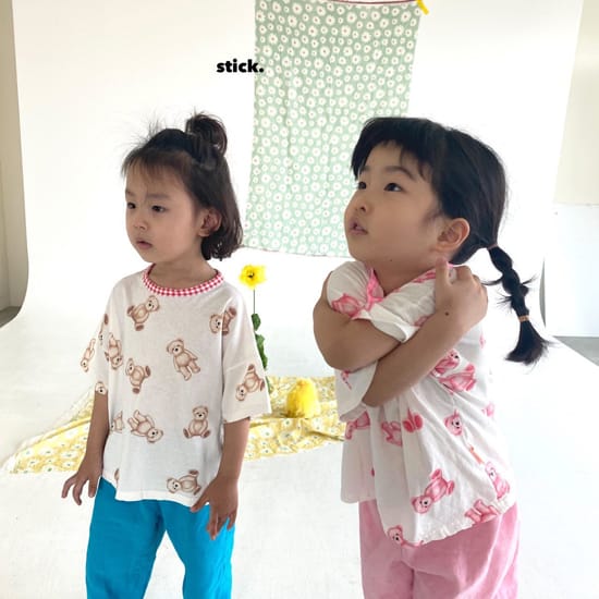 STICK - Korean Children Fashion - #Kfashion4kids - My Friend Washing Short Sleeve Tee - 3