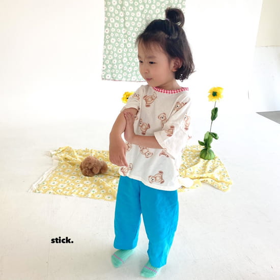 STICK - Korean Children Fashion - #Kfashion4kids - My Friend Washing Short Sleeve Tee - 6