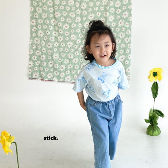 STICK - Korean Children Fashion - #Kfashion4kids - My Friend Washing Short Sleeve Tee - 7