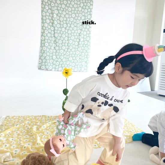 STICK - Korean Children Fashion - #Kfashion4kids - Puppy Boxy Tee - 8