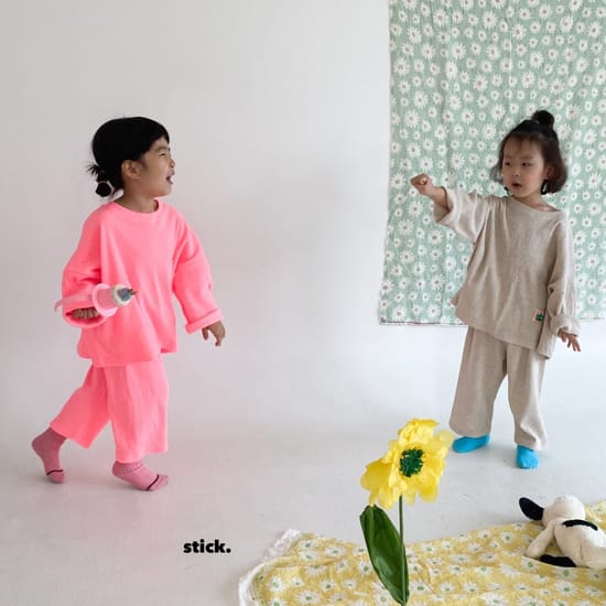 STICK - Korean Children Fashion - #Kfashion4kids - Waffle Day Boxy Tee
