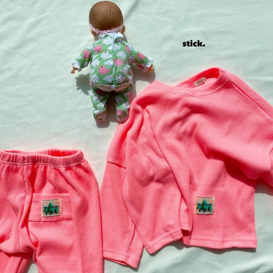 STICK - Korean Children Fashion - #Kfashion4kids - Waffle Day Boxy Tee - 7