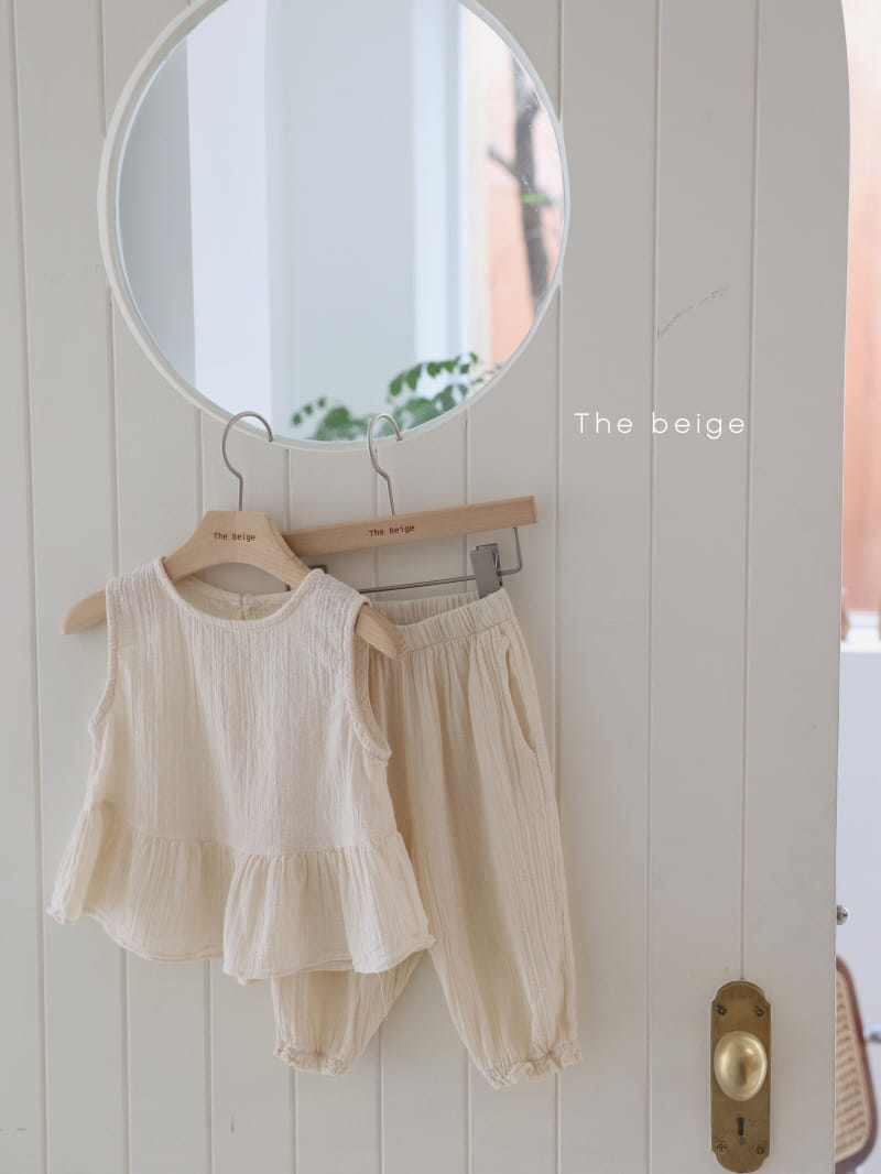 THE BEIGE - Korean Children Fashion - #Kfashion4kids - Gril Loom Top Bottom Set - 2