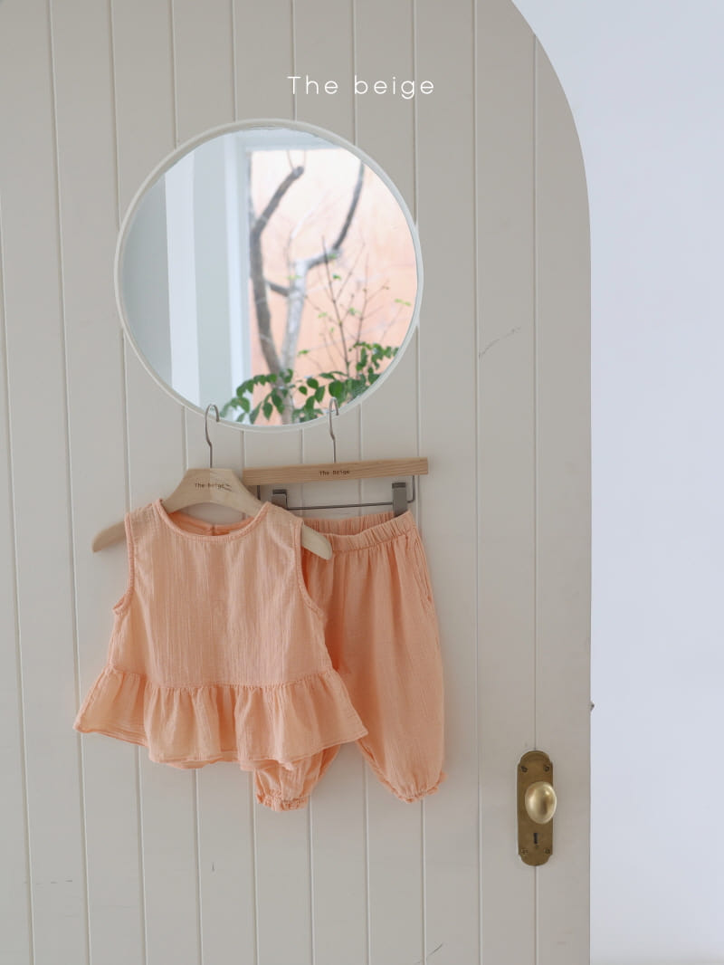 THE BEIGE - Korean Children Fashion - #Kfashion4kids - Gril Loom Top Bottom Set - 3