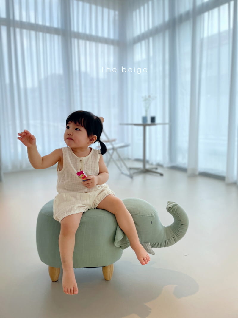 THE BEIGE - Korean Children Fashion - #Kfashion4kids - Sleeveless Pumkin Top Bottom Set - 3
