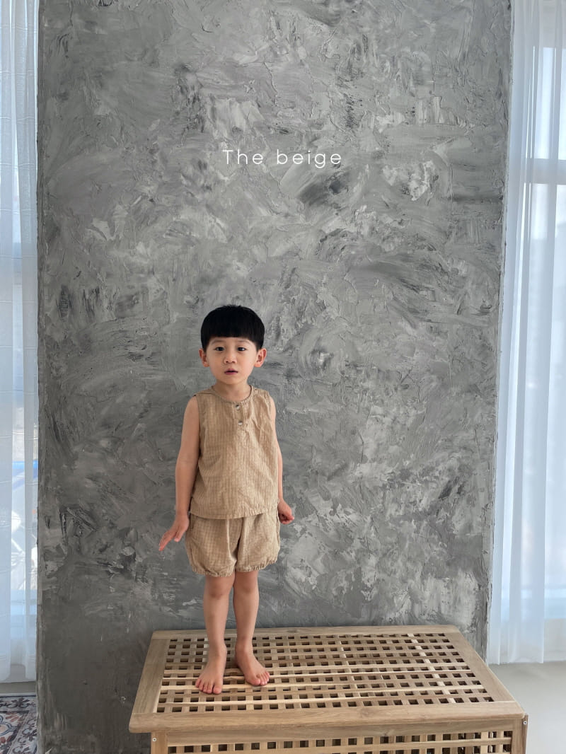 THE BEIGE - Korean Children Fashion - #Kfashion4kids - Sleeveless Pumkin Top Bottom Set - 4