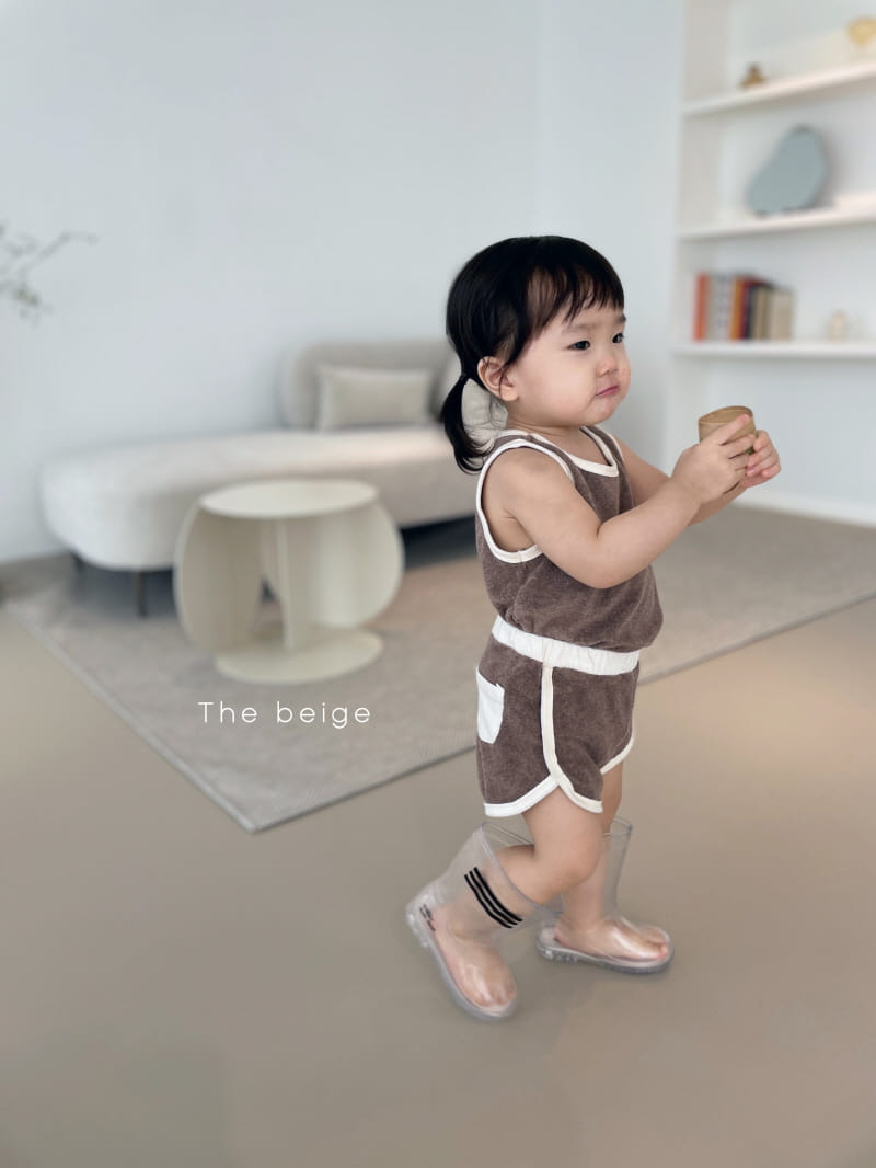 THE BEIGE - Korean Children Fashion - #Kfashion4kids - Towel Top Bottom Set - 3