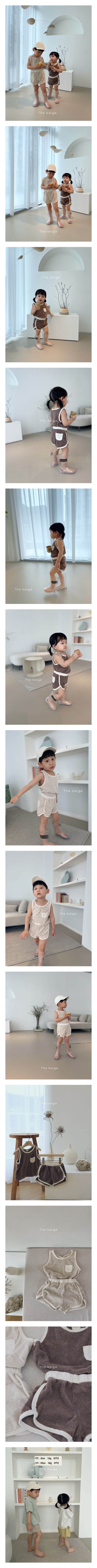 THE BEIGE - Korean Children Fashion - #Kfashion4kids - Towel Top Bottom Set - 4