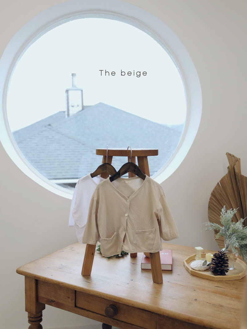 THE BEIGE - Korean Children Fashion - #Kfashion4kids - Linen Cardigan