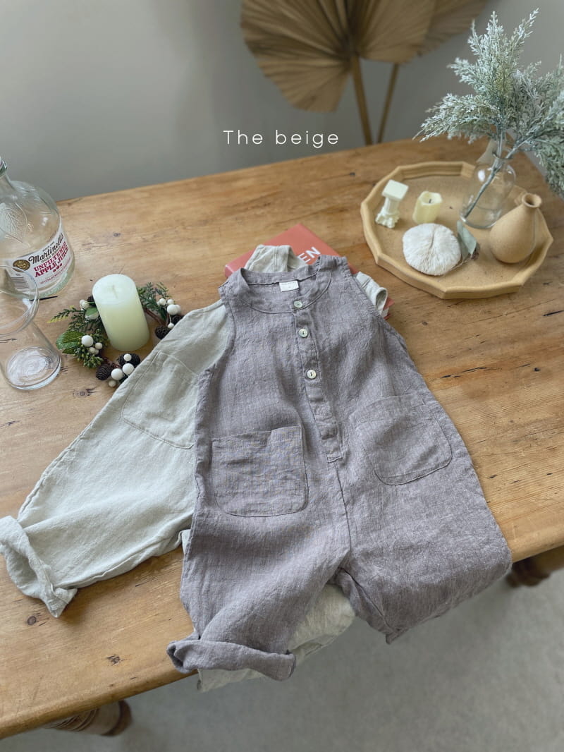 THE BEIGE - Korean Children Fashion - #Kfashion4kids - Linen Jumpsuit