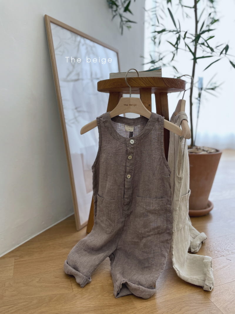 THE BEIGE - Korean Children Fashion - #Kfashion4kids - Linen Jumpsuit - 3