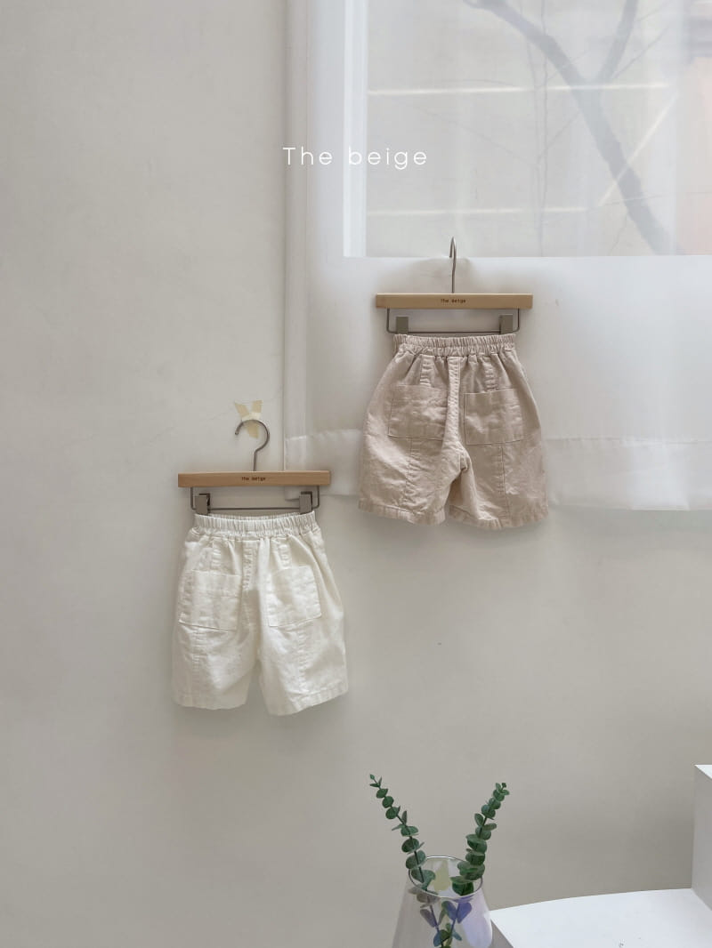 THE BEIGE - Korean Children Fashion - #Kfashion4kids - Circle Fabric Hemp Shorts - 4