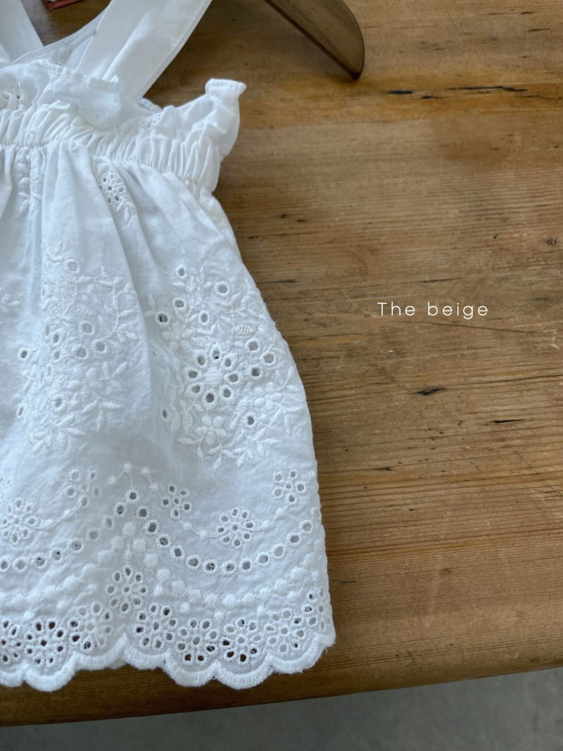 THE BEIGE - Korean Children Fashion - #Kfashion4kids - Sleeveless Lace Tee - 8