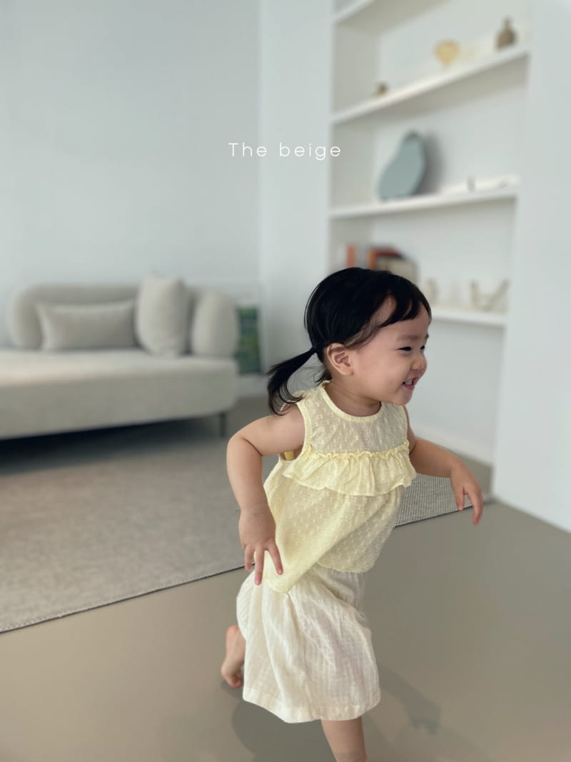 THE BEIGE - Korean Children Fashion - #Kfashion4kids - Frill Point Sleeveless - 2