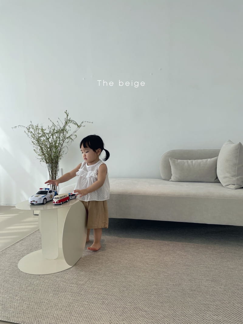 THE BEIGE - Korean Children Fashion - #Kfashion4kids - Frill Point Sleeveless - 6
