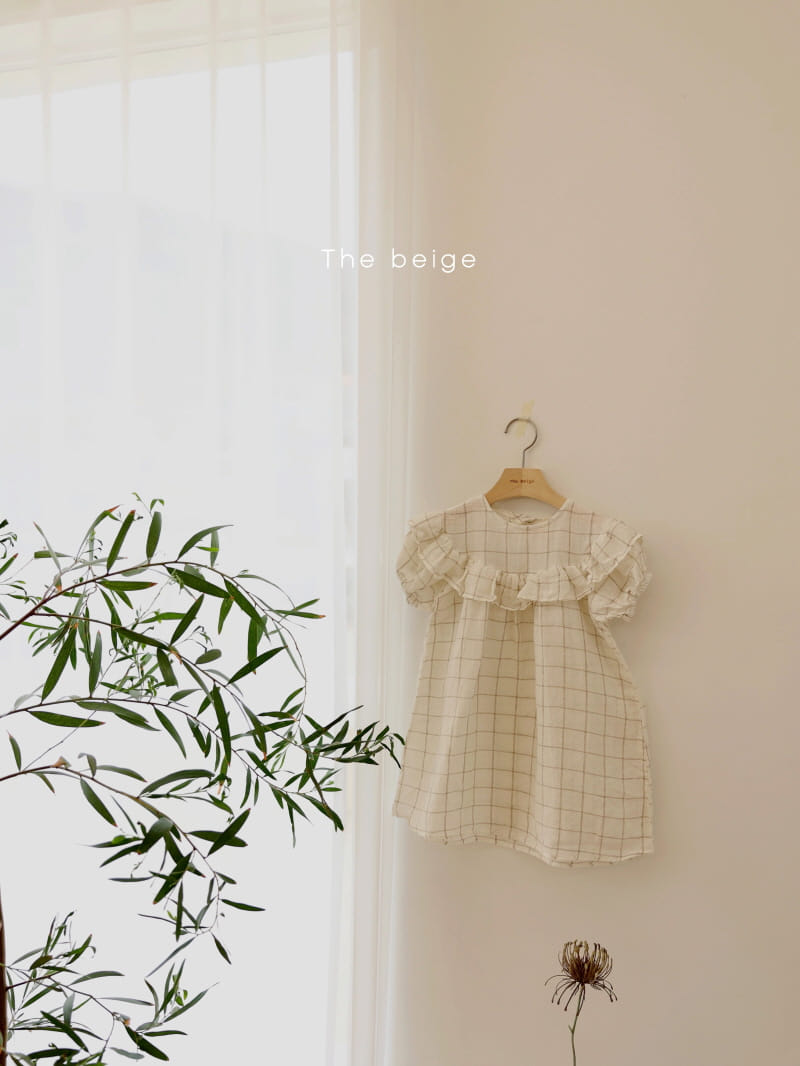 THE BEIGE - Korean Children Fashion - #Kfashion4kids - Check Frill One-piece - 2