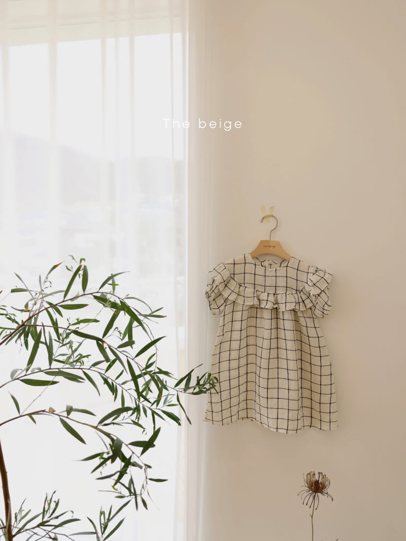 THE BEIGE - Korean Children Fashion - #Kfashion4kids - Check Frill One-piece - 3