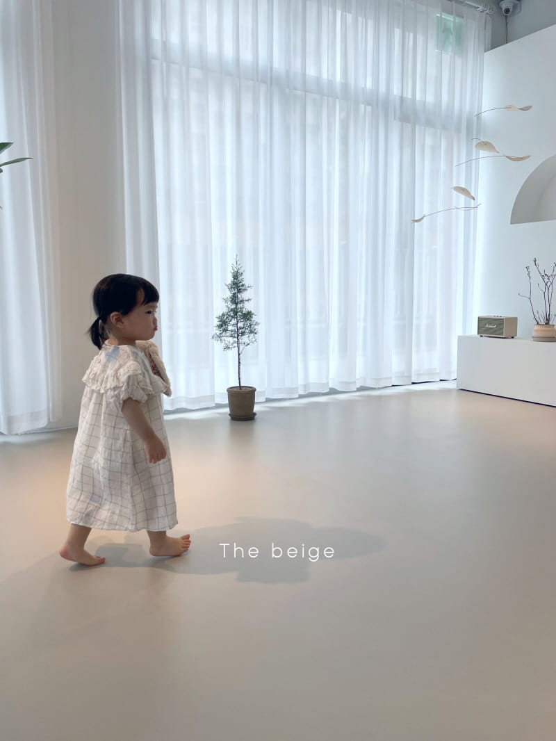 THE BEIGE - Korean Children Fashion - #Kfashion4kids - Check Frill One-piece - 4