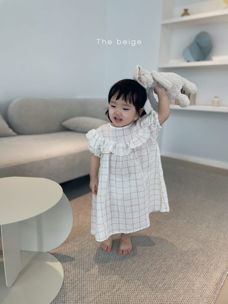 THE BEIGE - Korean Children Fashion - #Kfashion4kids - Check Frill One-piece - 7