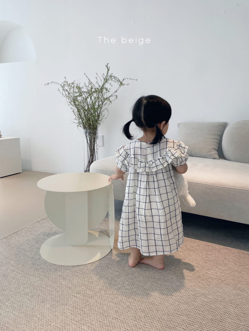 THE BEIGE - Korean Children Fashion - #Kfashion4kids - Check Frill One-piece - 8