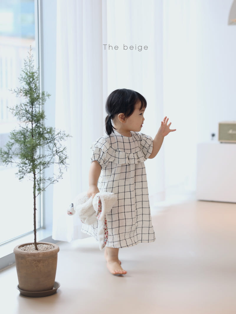 THE BEIGE - Korean Children Fashion - #Kfashion4kids - Check Frill One-piece - 9