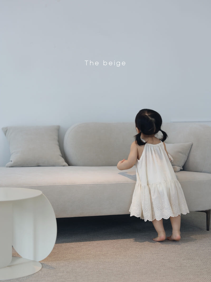 THE BEIGE - Korean Children Fashion - #Kfashion4kids - String Lace One-piece