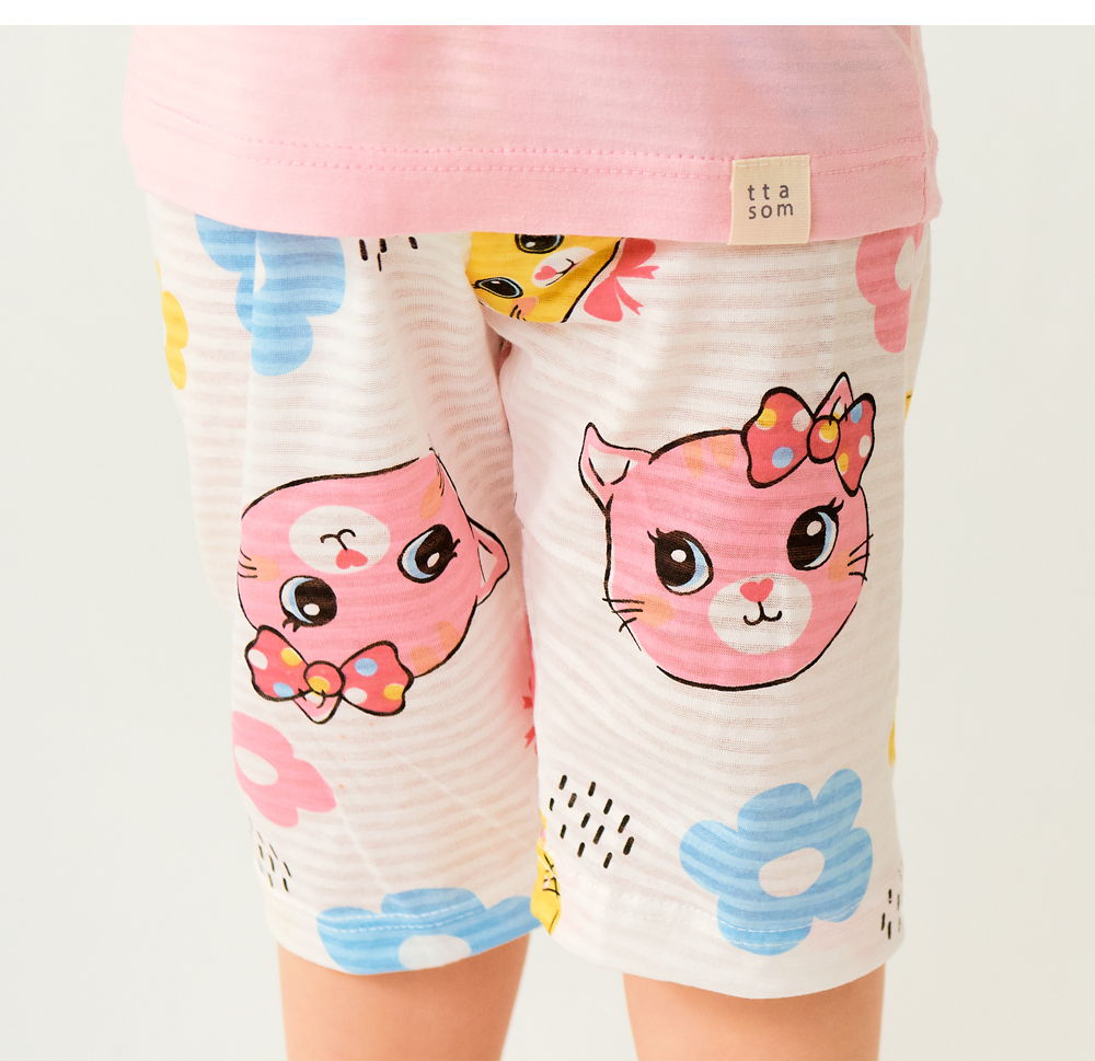 TTASOM - Korean Children Fashion - #Kfashion4kids - Ribbon Cat Easywear - 4