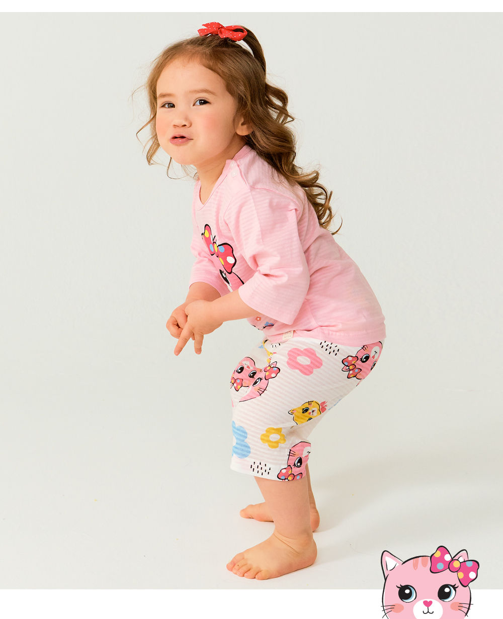TTASOM - Korean Children Fashion - #Kfashion4kids - Ribbon Cat Easywear - 6
