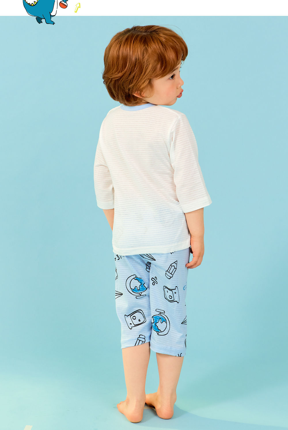 TTASOM - Korean Children Fashion - #Kfashion4kids - Scientist Dinosaur Easywear - 7