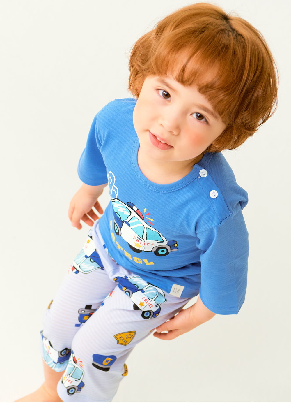 TTASOM - Korean Children Fashion - #Kfashion4kids - Police Car Easywear - 3